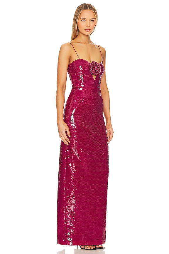 view 2 of 4 COURTNEY 가운 in Magenta