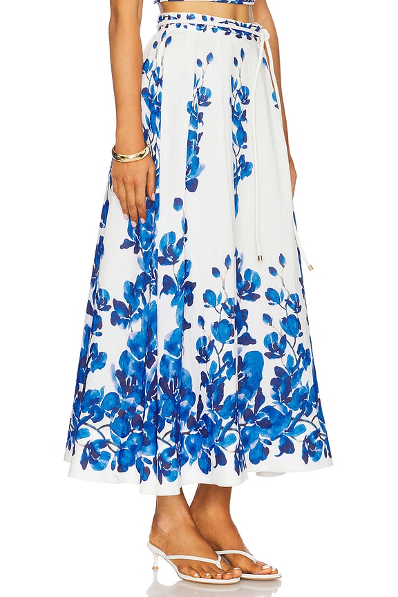 view 2 of 6 FALDA MIDI ORCHID in Blue Orchid Vines