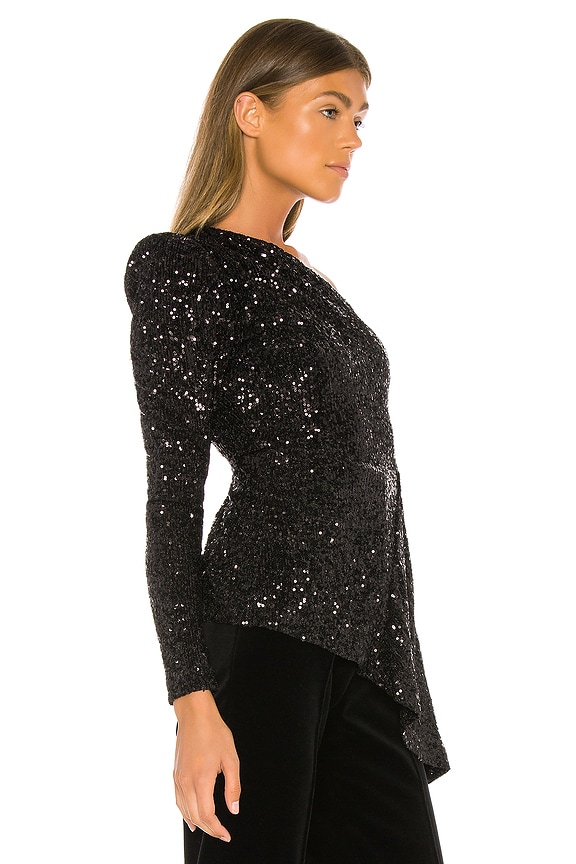 view 2 of 5 Mica Long Sleeve Top in Black