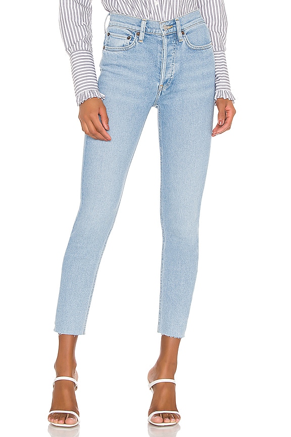 view 1 of 4 DROIT SLIM 90S HIGH RISE ANKLE in Light 2