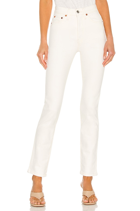 view 1 of 4 JEAN SLIM DROIT 80S SLIM STRAIGHT in Vintage White
