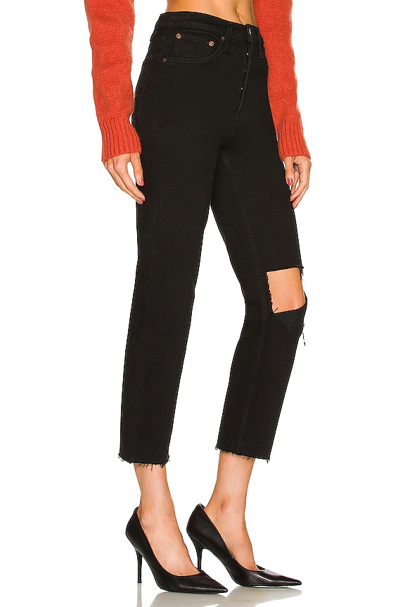 view 2 of 4 Originals 70s Stove Pipe in Noir with Rip