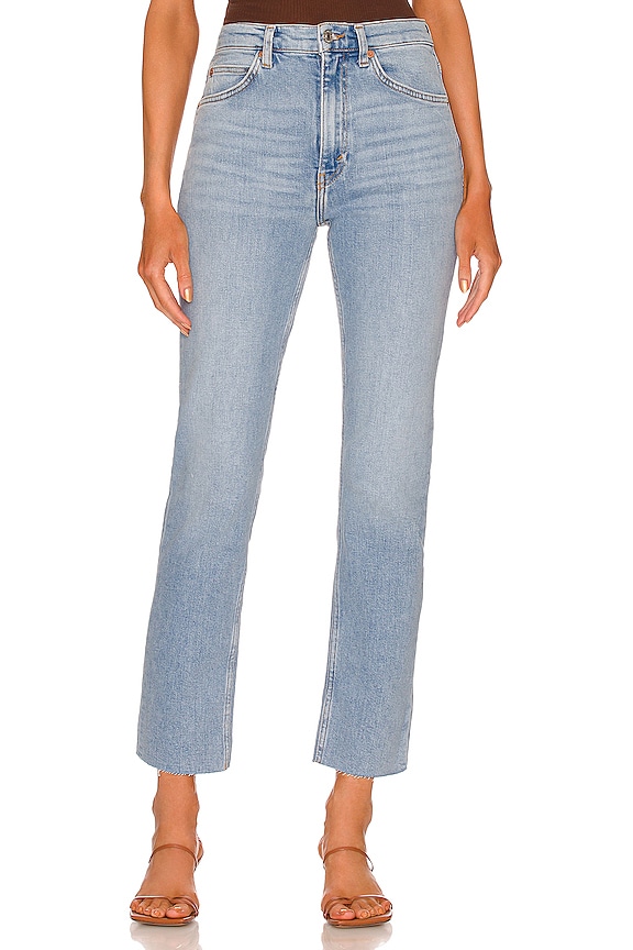 RE/DONE 70s Orginals Straight in Sanded Blue | REVOLVE