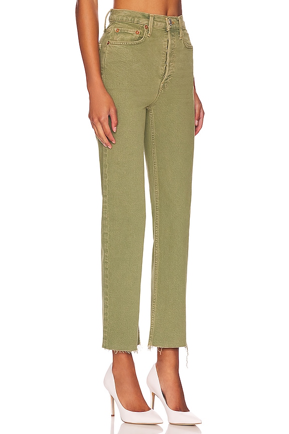 view 2 of 4 70s Ultra High Rise Stove Pipe in Washed Sage