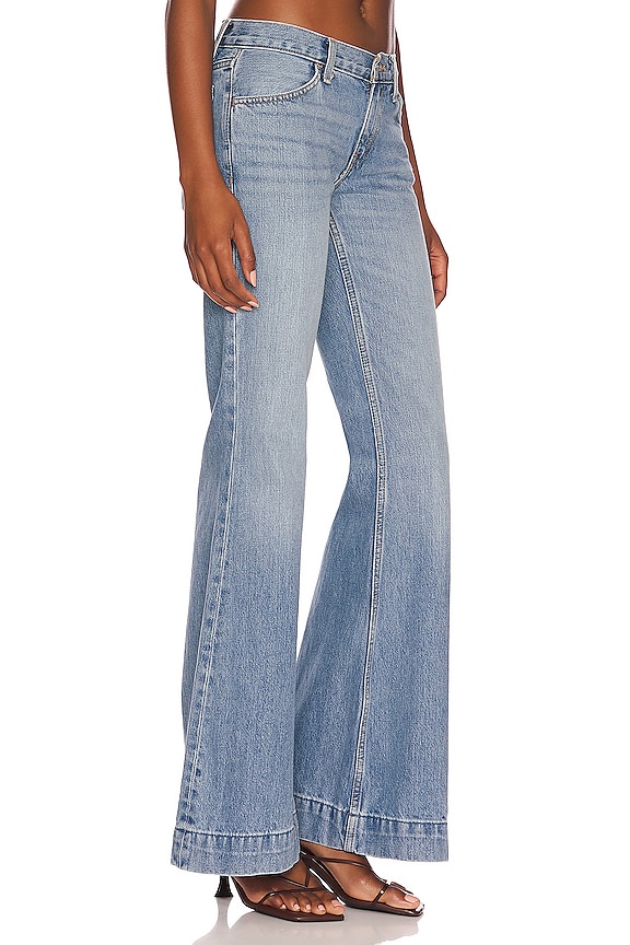 view 2 of 4 70S LOW RISE BELL BOTTOM 벨 하의 in Lake Blue