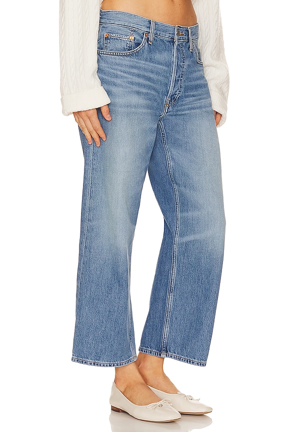 view 2 of 4 LOOSE CROP 와이드레그 진 in Vintage Flow