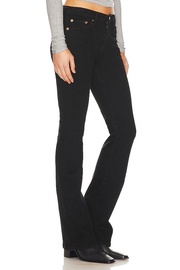 view 2 of 4 MIDRISE BABY BOOT 부츠컷 진 in Noir