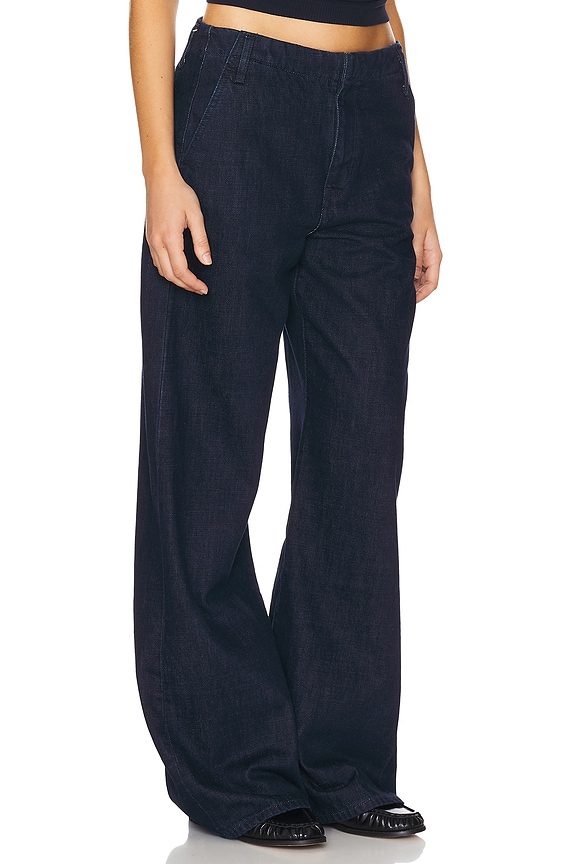 view 2 of 6 Trouser Wide Leg Jeans in Cross Hatch Rinse