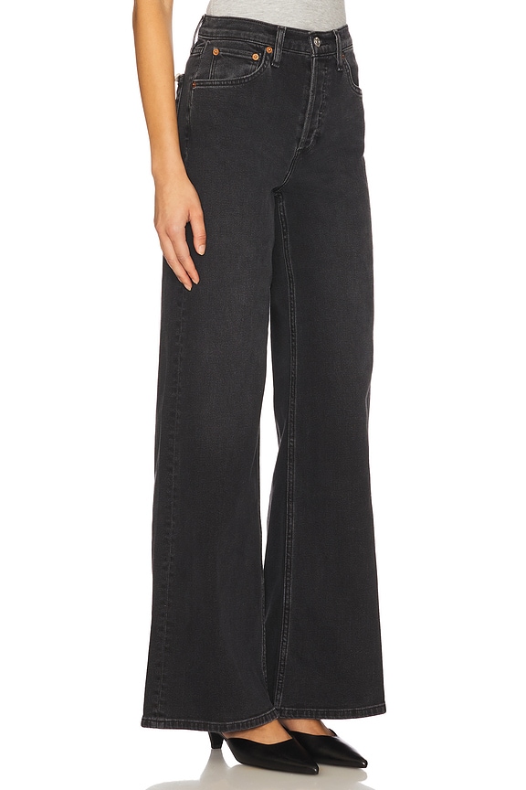 view 2 of 6 Originals High Rise Wide Leg Jeans in Washed Noir
