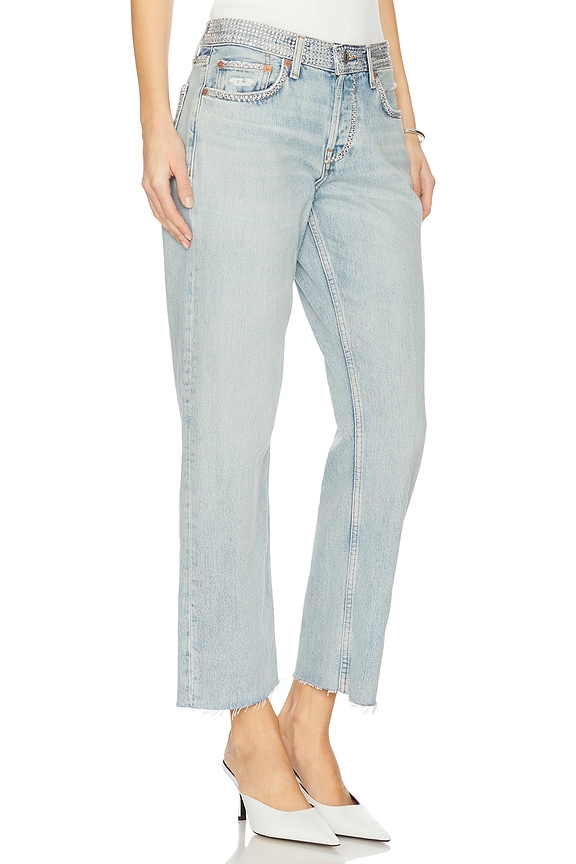 view 2 of 6 ПРЯМЫЕ УКОРОЧЕННЫЕ ДЖИНСЫ EASY in Diamond Tide