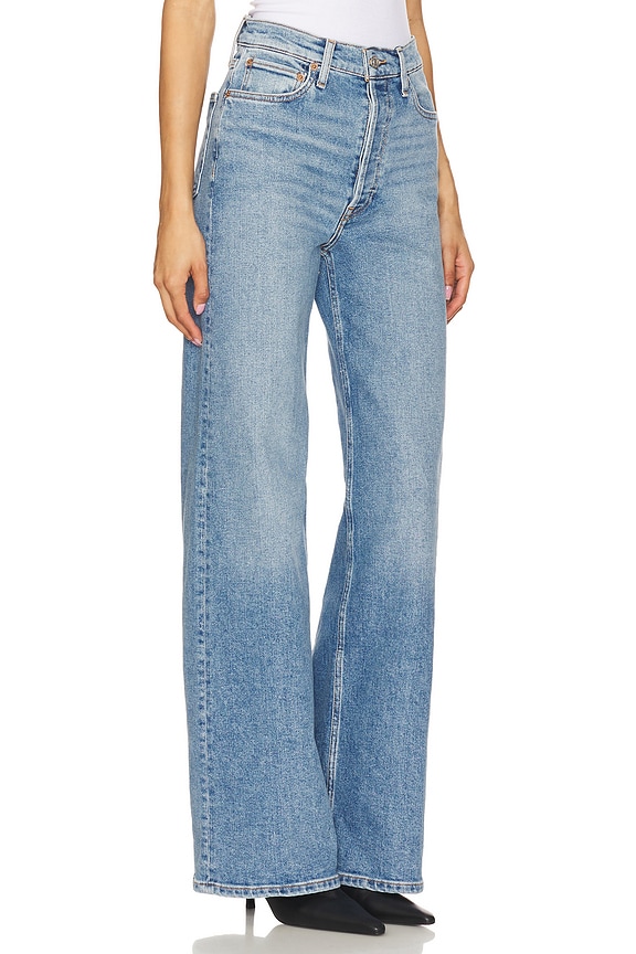 view 2 of 6 70s Ultra High Rise Wide Leg Jeans in Media Noche