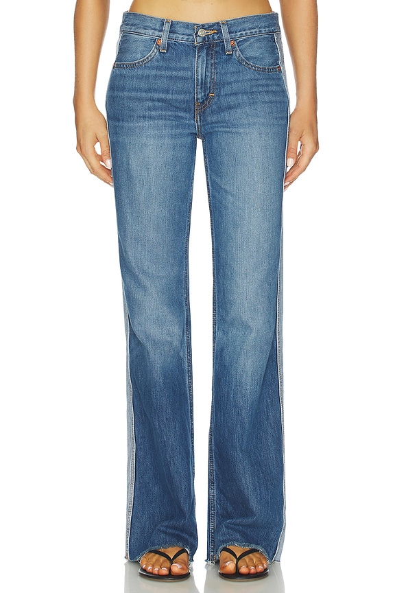 view 2 of 6 Californian Track Wide Leg Jeans in Viper Blue