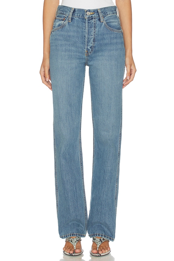 view 1 of 6 90s High Rise Loose Jean in Cambria Blue