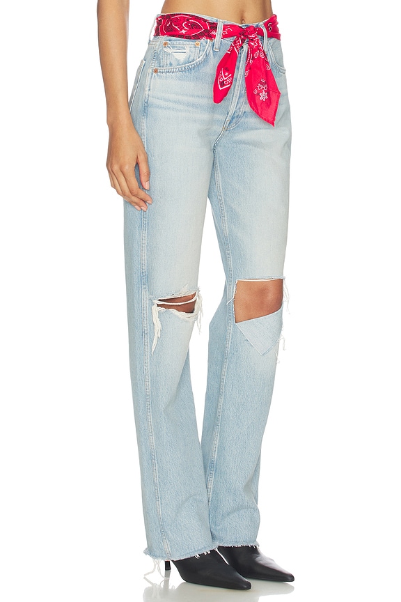 view 2 of 6 90s High Rise Loose With Bandana Wide Leg Jeans in Silver Springs