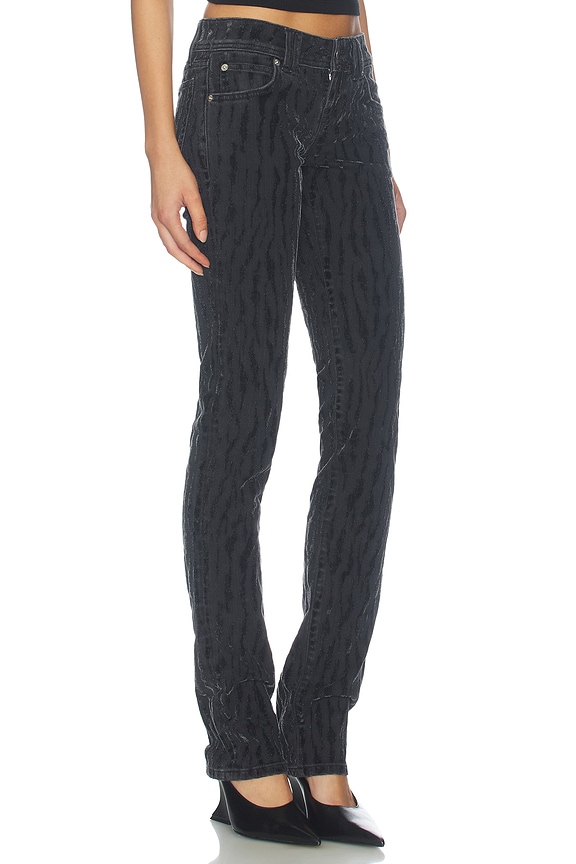 view 2 of 6 Lean Jean in Zebra Flocked