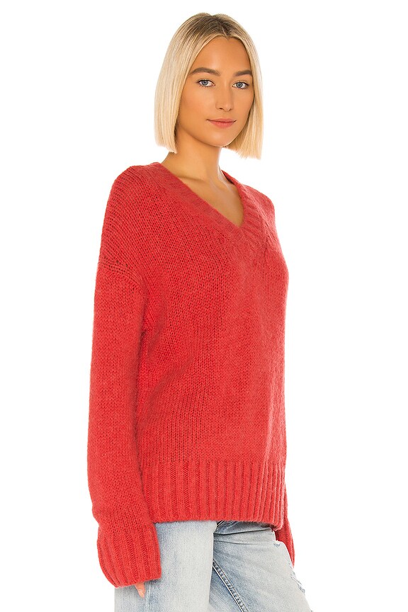 view 2 of 4 90s Oversized Sweater in Red Orange