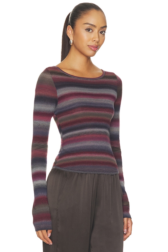 view 2 of 5 Nicki Pullover in Mulberry Combo