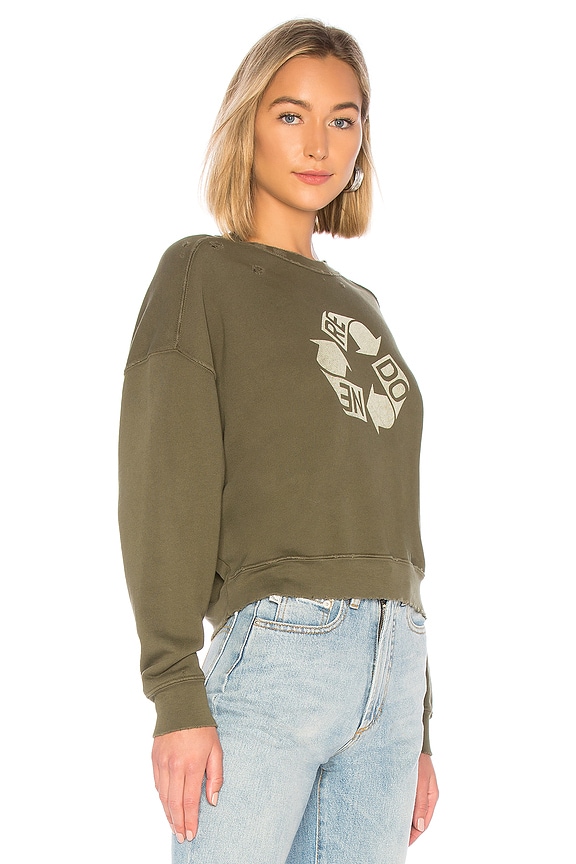 view 2 of 4 RECYCLE 맨투맨셔츠 in Army Green