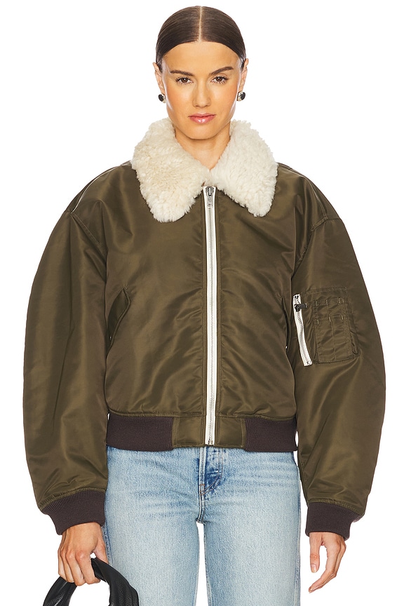 view 2 of 5 Shrunken Bomber in Dark Military