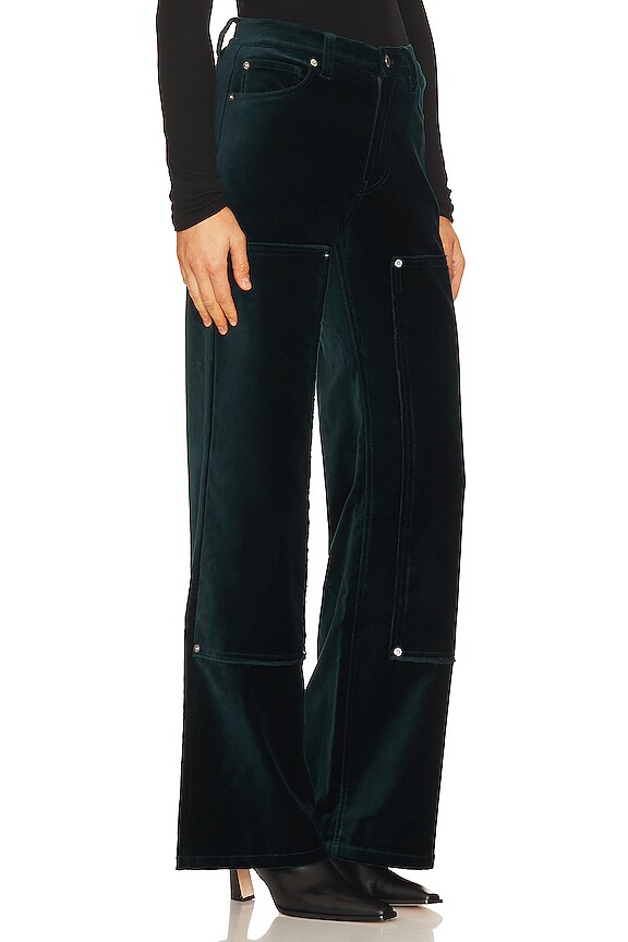 view 2 of 4 WORKWEAR 벨벳 와이드 팬츠 in Spruce