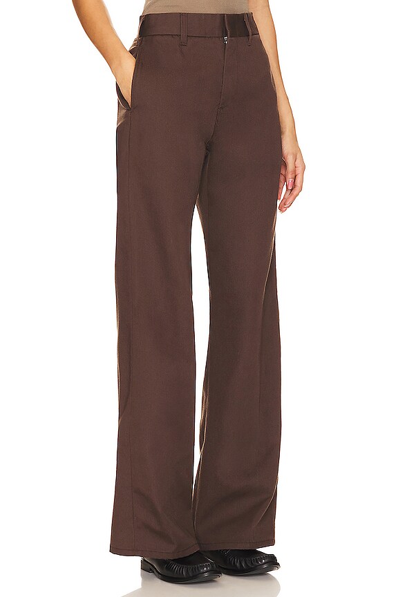 view 2 of 4 PANTALON SUPER WIDE in Chocolate