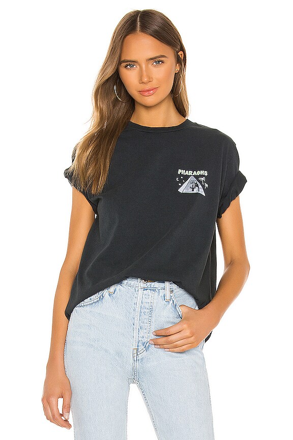 view 2 of 5 80S OVERSIZED PHARAOHS グラフィックTシャツ in Washed Black