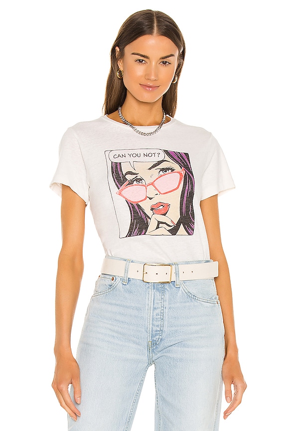 RE/DONE x Hanes Classic Can You Not Tee in Vintage White | REVOLVE