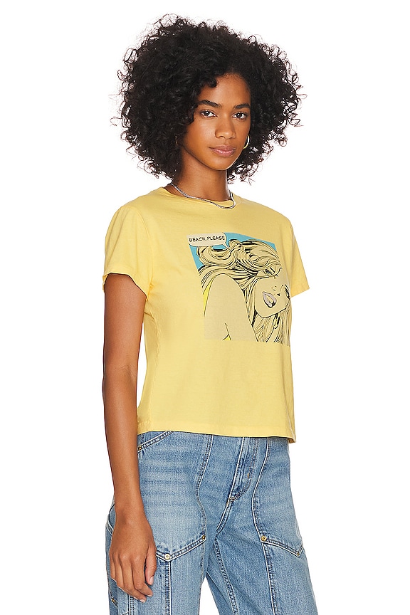 view 2 of 4 Classic Tee Beach Please in Yellow