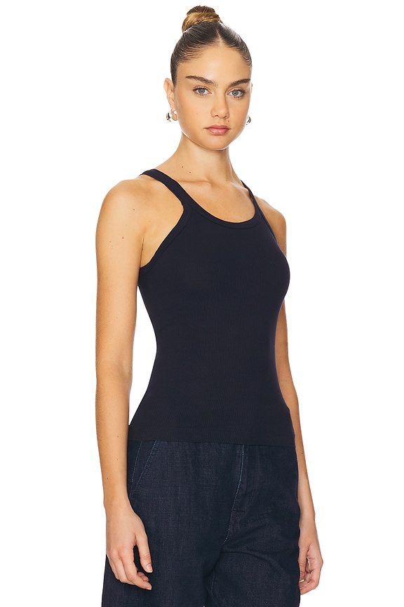 view 2 of 4 Ribbed Tank in Navy
