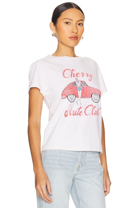 view 2 of 4 Cherry Auto Classic Tee in Vintage White