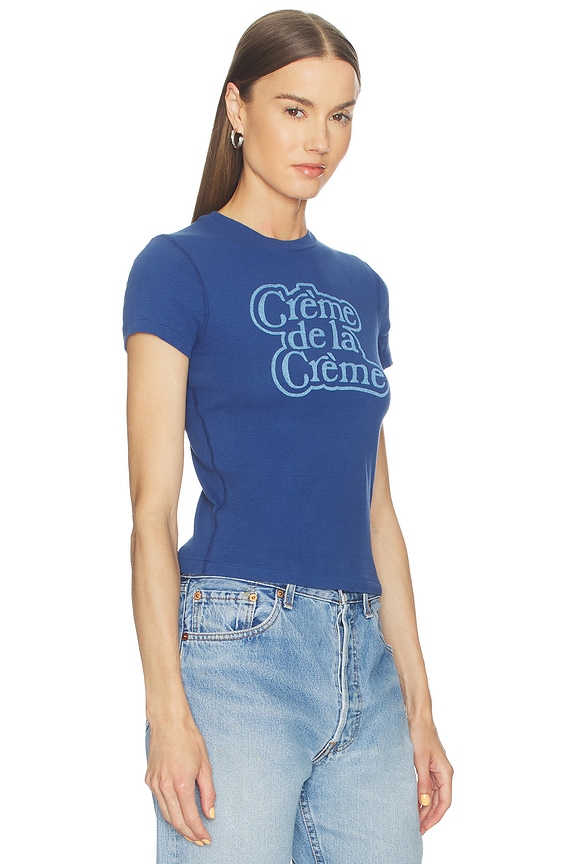 view 2 of 4 90s Baby Tee Cr&eacute;me De La Cr&eacute;me in Postman Blue