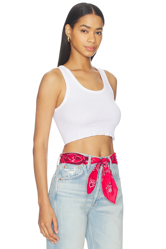 view 2 of 4 CAMISETA TIRANTES CROPPED 60S in Optic White