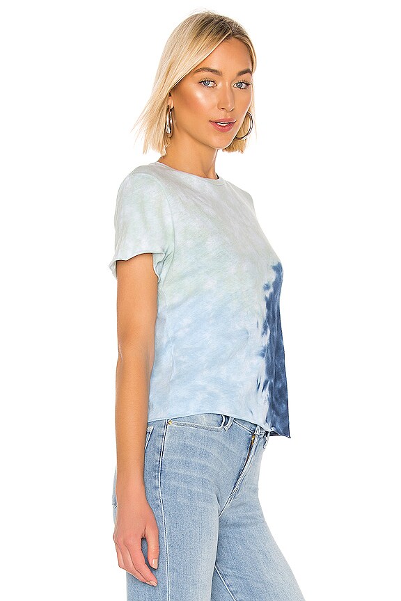 view 2 of 4 Classic Roll Hem Tee in Mint Tie Dye