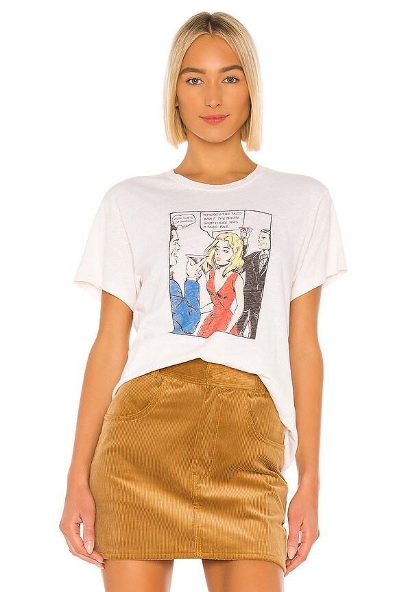 view 1 of 4 70s Loose Tee Taco Bar in Vintage White