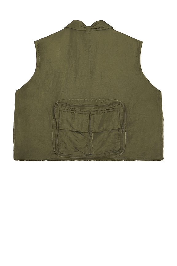 view 2 of 4 x Hed Mayner Pocketed Vest in Army Green
