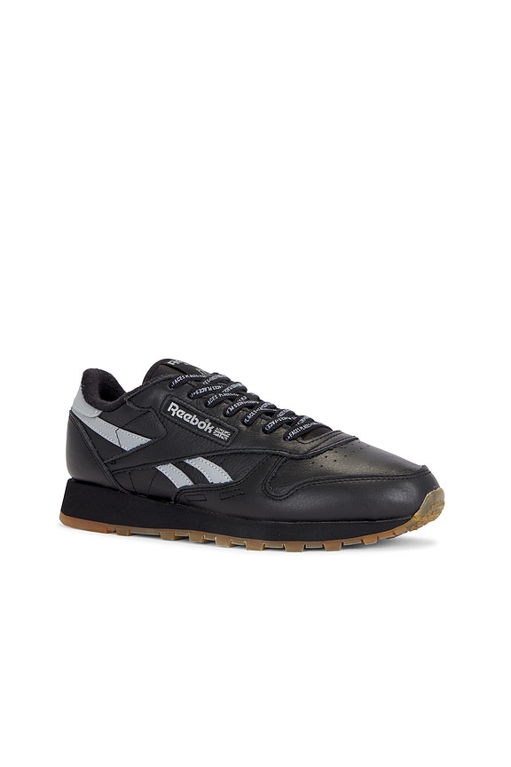 view 2 of 7 CLASSIC LEATHER スニーカー in Black, Silver, & White