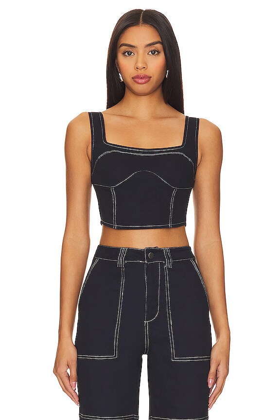view 2 of 10 Yuval Corset Top in Denim Blue