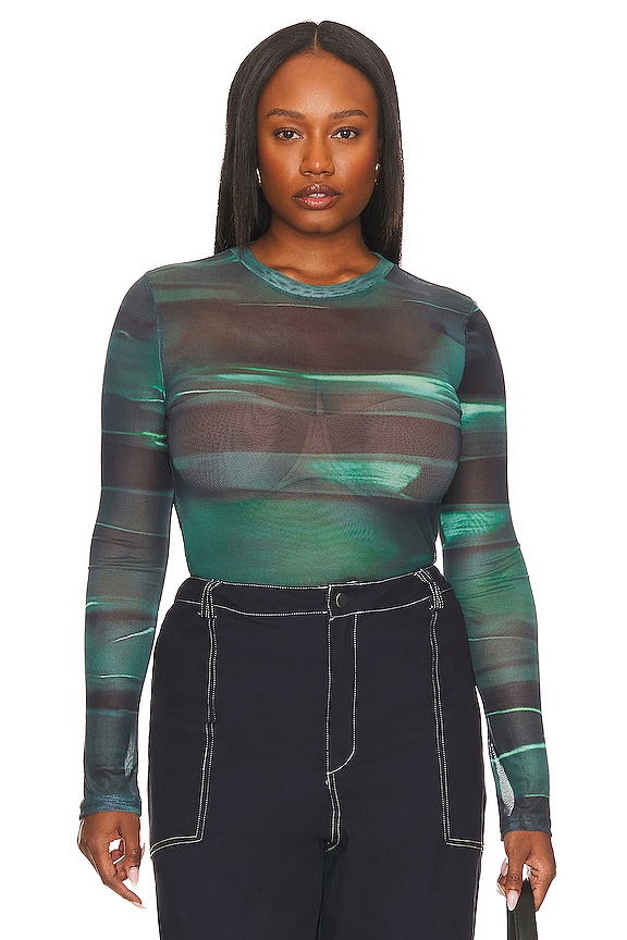 view 2 of 10 Shelley Top in Teal Blue