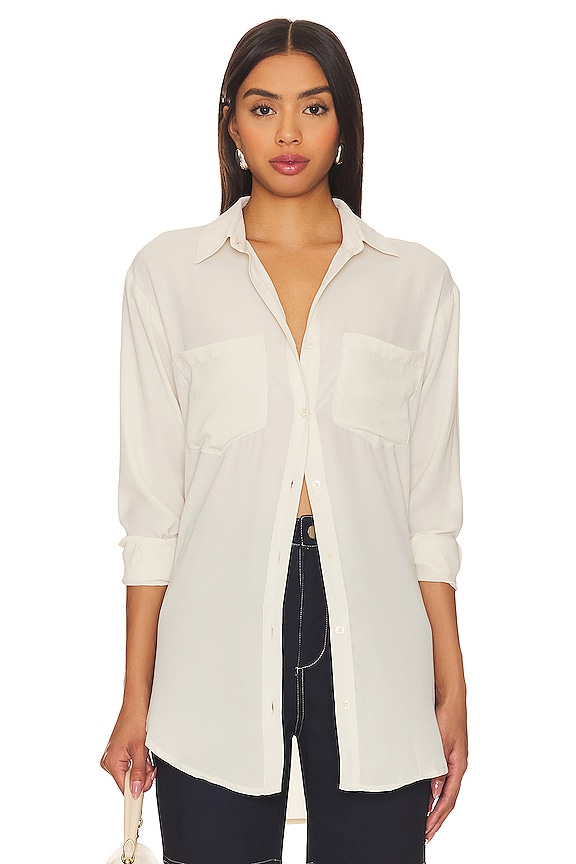 view 2 of 10 Michelle Button Up Shirt in Bone