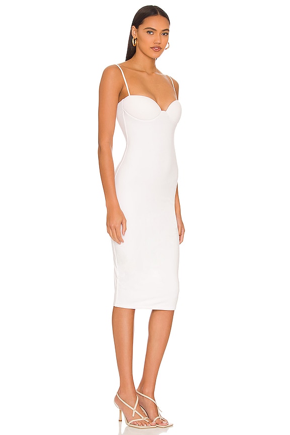 view 2 of 3 Sweetheart Midi Dress in White