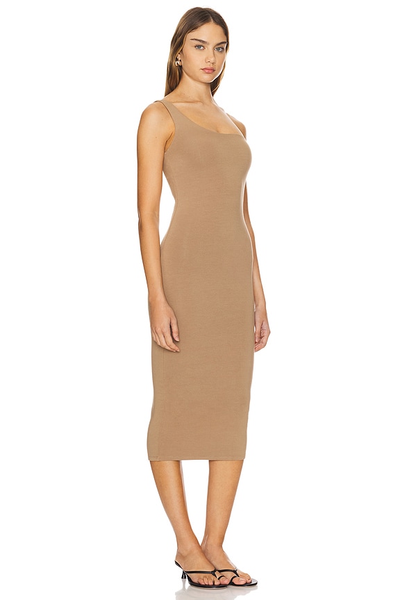 view 2 of 3 Sophia One Shoulder Dress in Macadamia