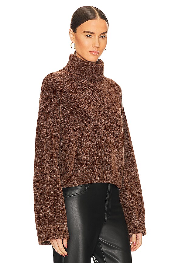 view 2 of 4 Slouchy Sweater in Chocolate