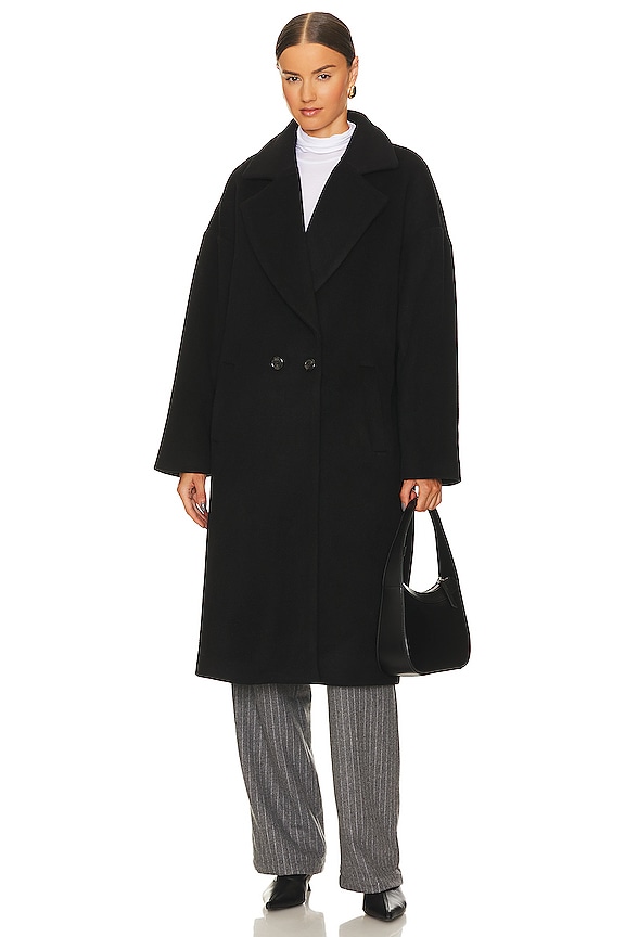 view 2 of 4 Brooklyn Wool Coat in Black