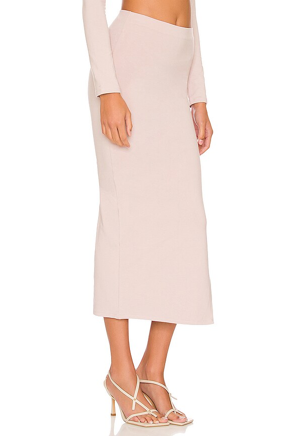 view 2 of 4 JUPE MIDI SIDE SPLIT in Mauve