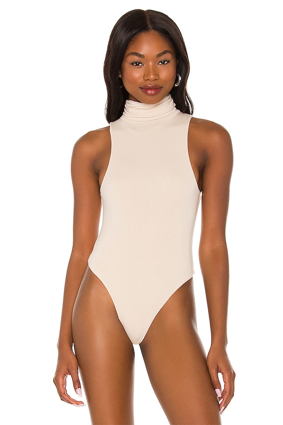 view 2 of 5 Turtleneck Sleeveless Bodysuit in Ivory