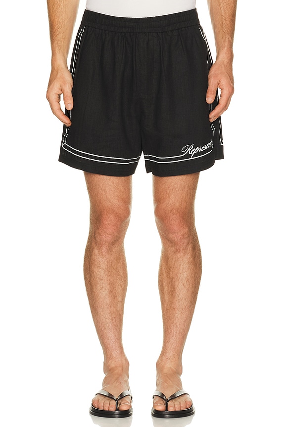 view 2 of 6 Border Short in Jet Black