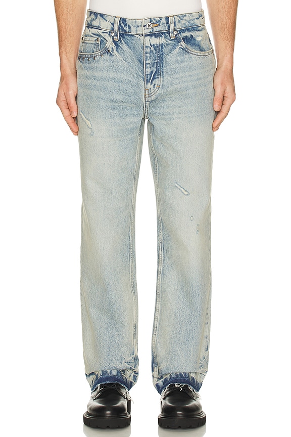 view 1 of 6 x Guns N' Roses Denim Jeans in Light Vintage Blue