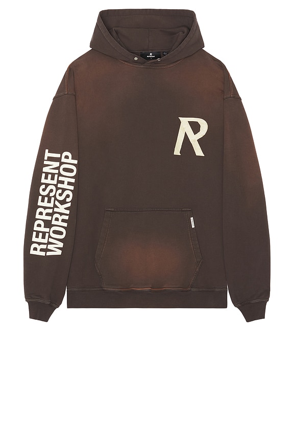 view 2 of 4 Masking Tape Initial Hoodie in Cedar