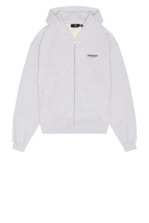 view 2 of 3 Owners Club Zip Hoodie in Ash Grey & Black