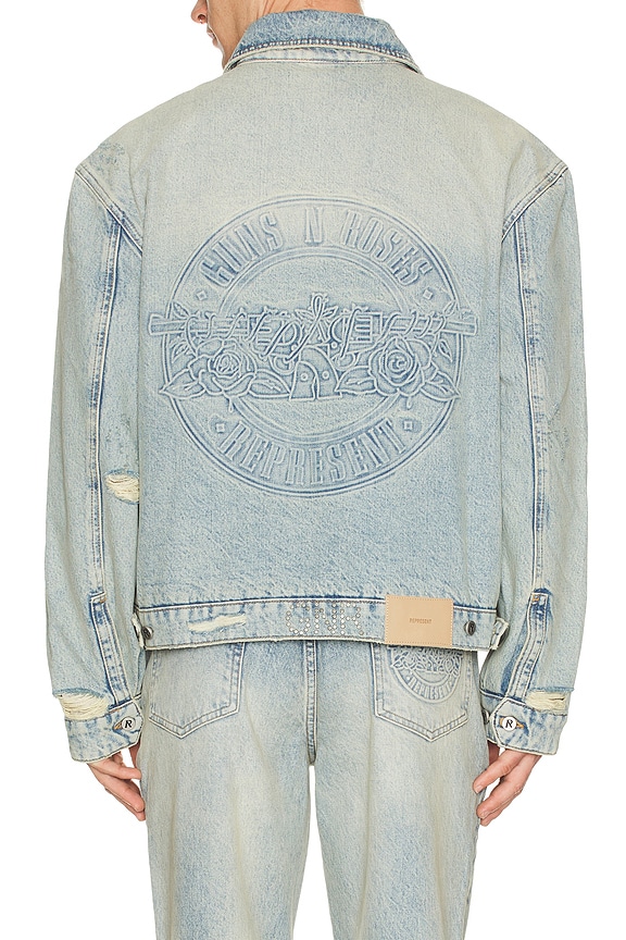 view 1 of 5 x Guns N' Roses Denim Jacket in Light Vintage Blue